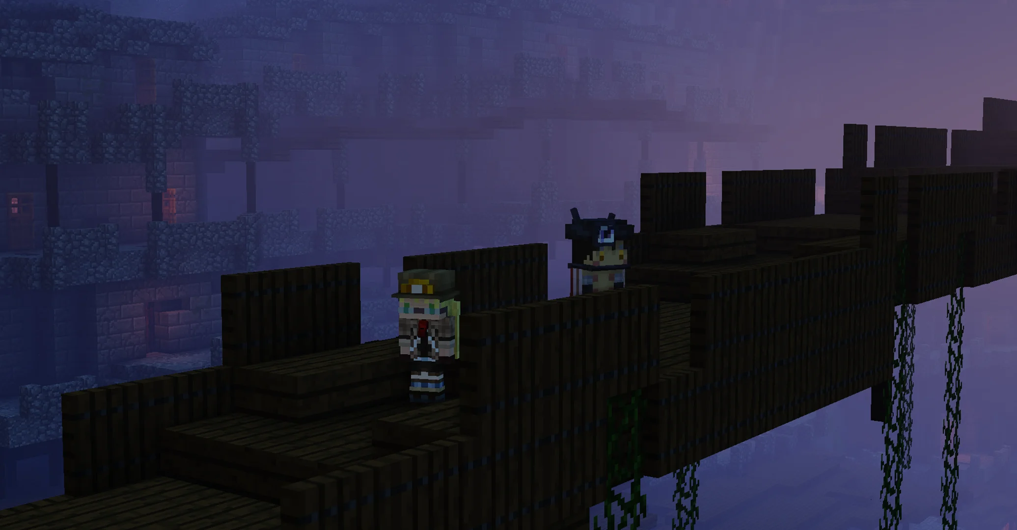 Our two favorites on a bridge